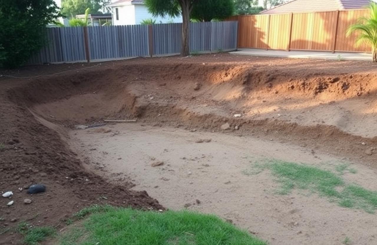 Concrete Sleeper Retaining Wall — Mornington — before